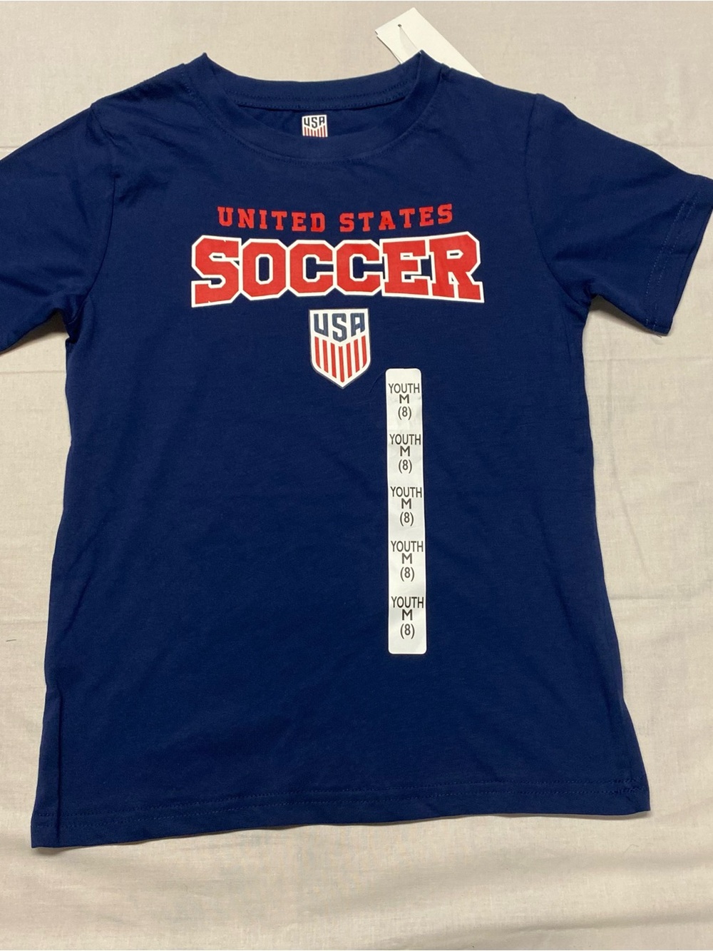 United States Soccer Kids Short-Sleeve Tee - Navy & Red
